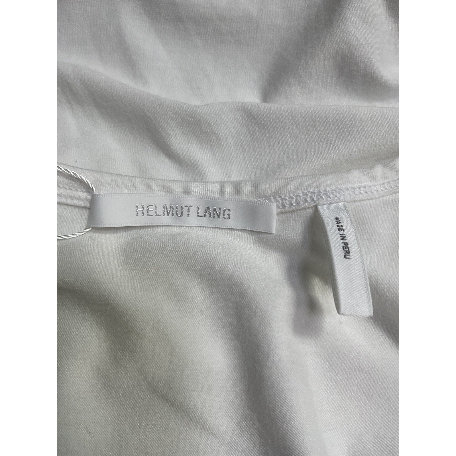 Helmut Lang 'Baby' White Cotton Tee Size S