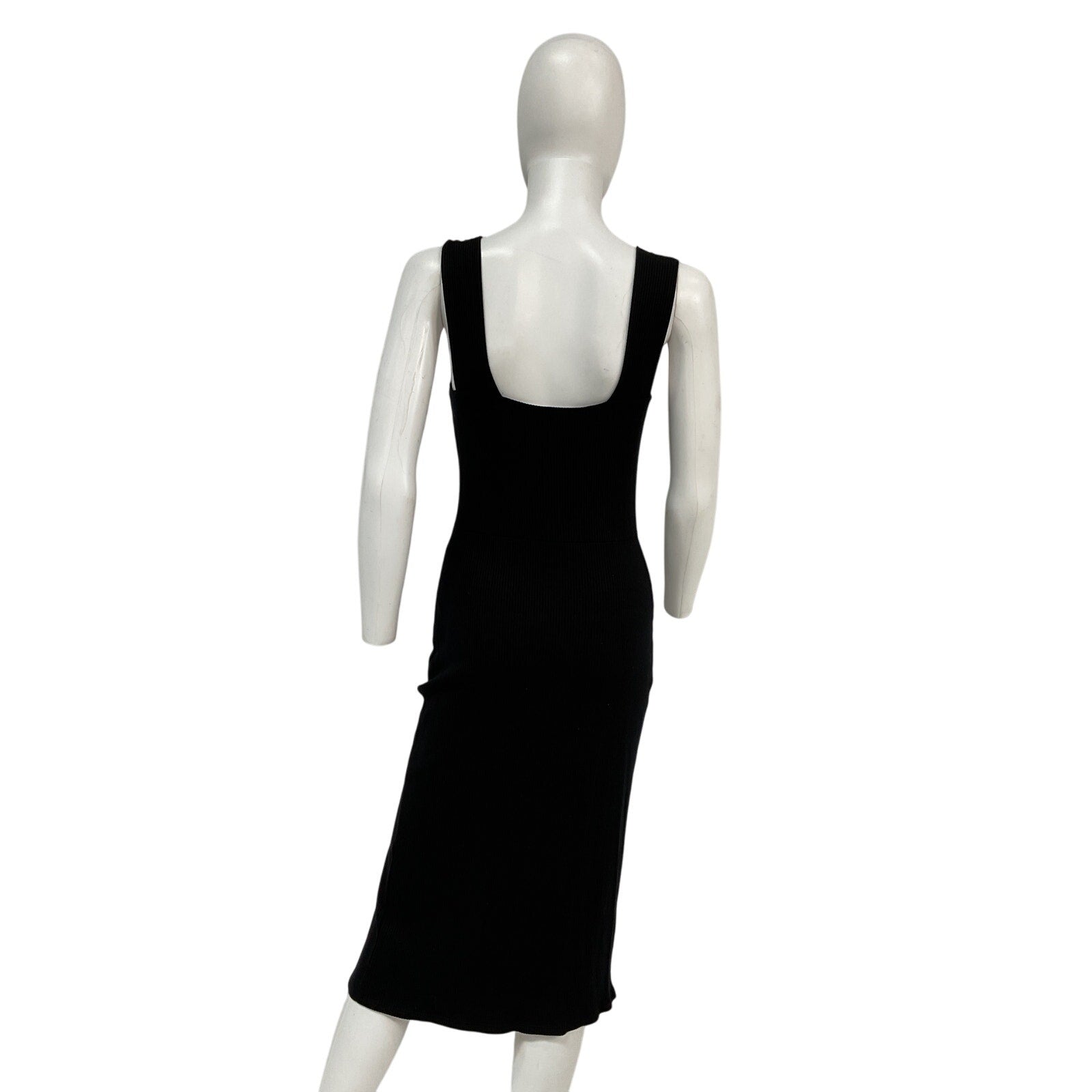 Reformation 'Cassi' Black Tencel Lyocell Knit Dress Size L