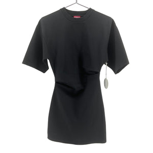 Staud Sleek Black Truman Mini Dress Size XS NWT