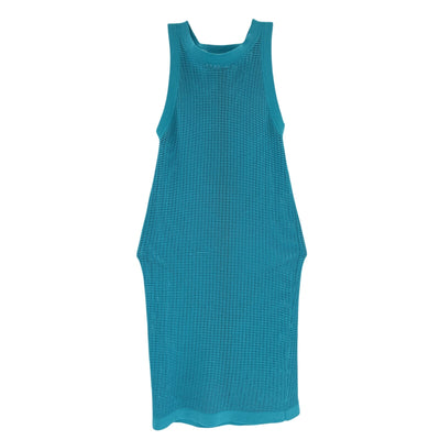Solid & Striped Textured Turquoise Racerback Dress Size XS