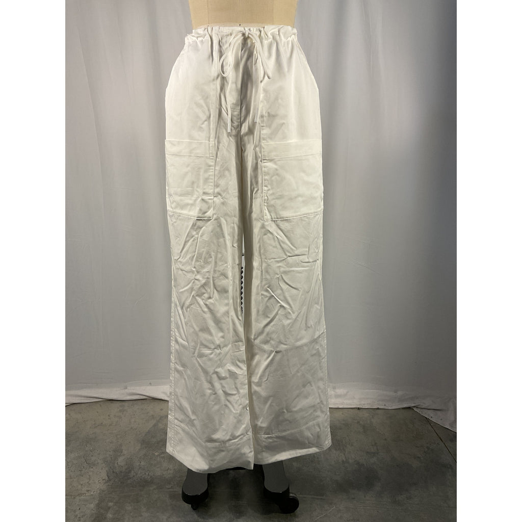 L'Academie x 'Maggie Macdonald Norga' White Poplin Drawstring Pants Size XS - NWT
