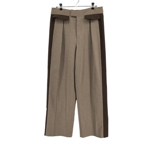 Helsa Colorblocked Cafe Plaid And Java Suit Trouser Bottoms Size M