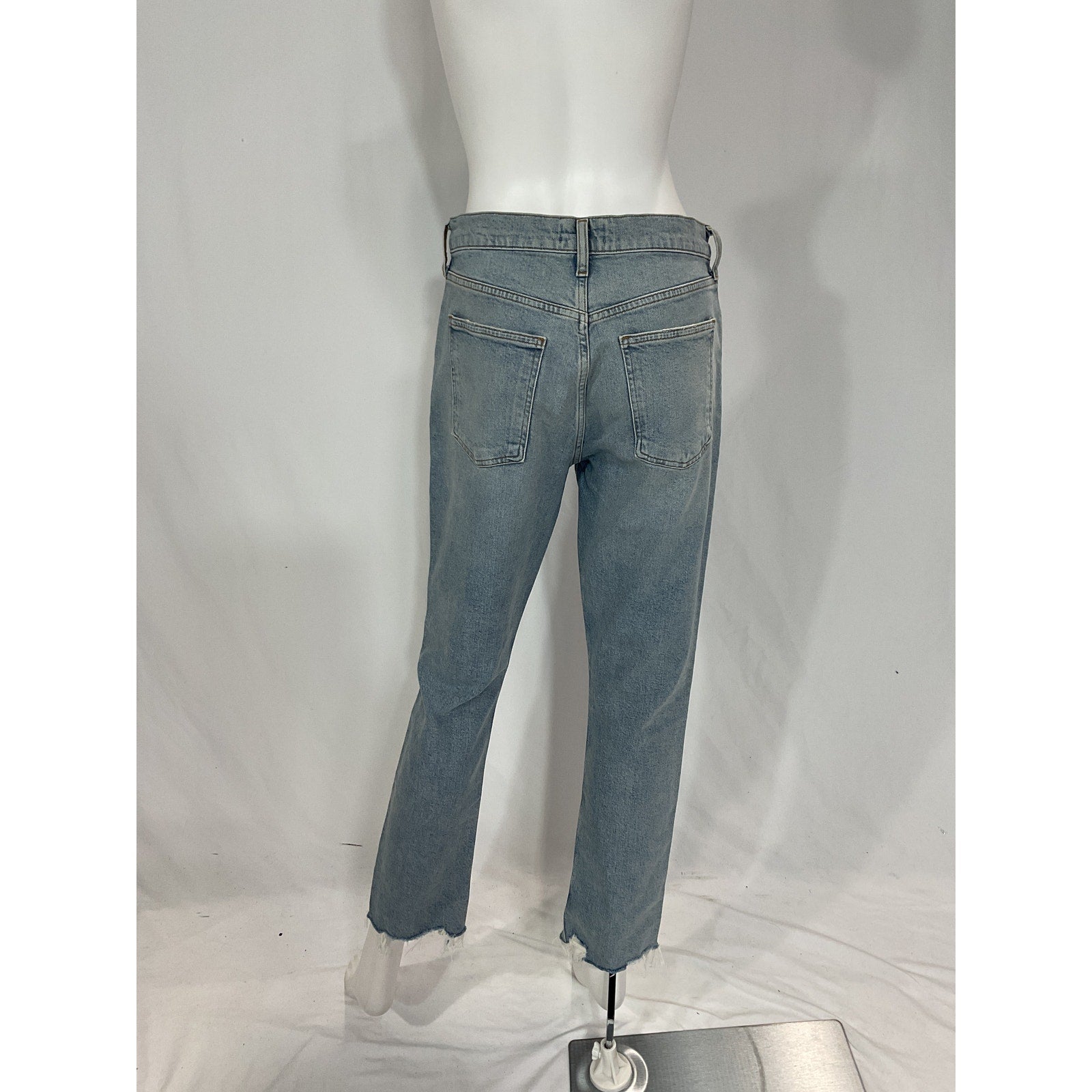 Agolde 'Merrel' Blue Ankle Straight Leg Denim Jeans Size 28