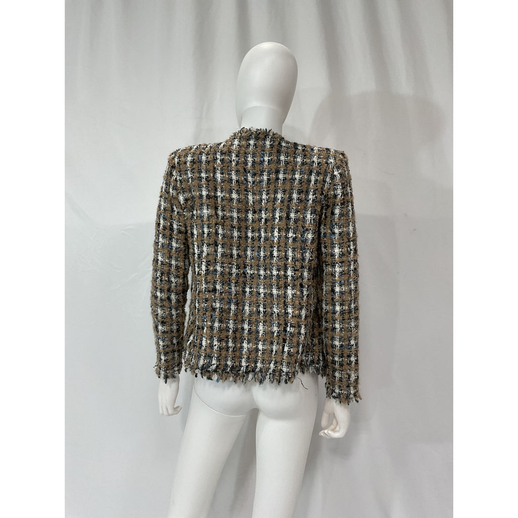 Iro 'Vella' Brown Wool-Blend Jacket Size 36