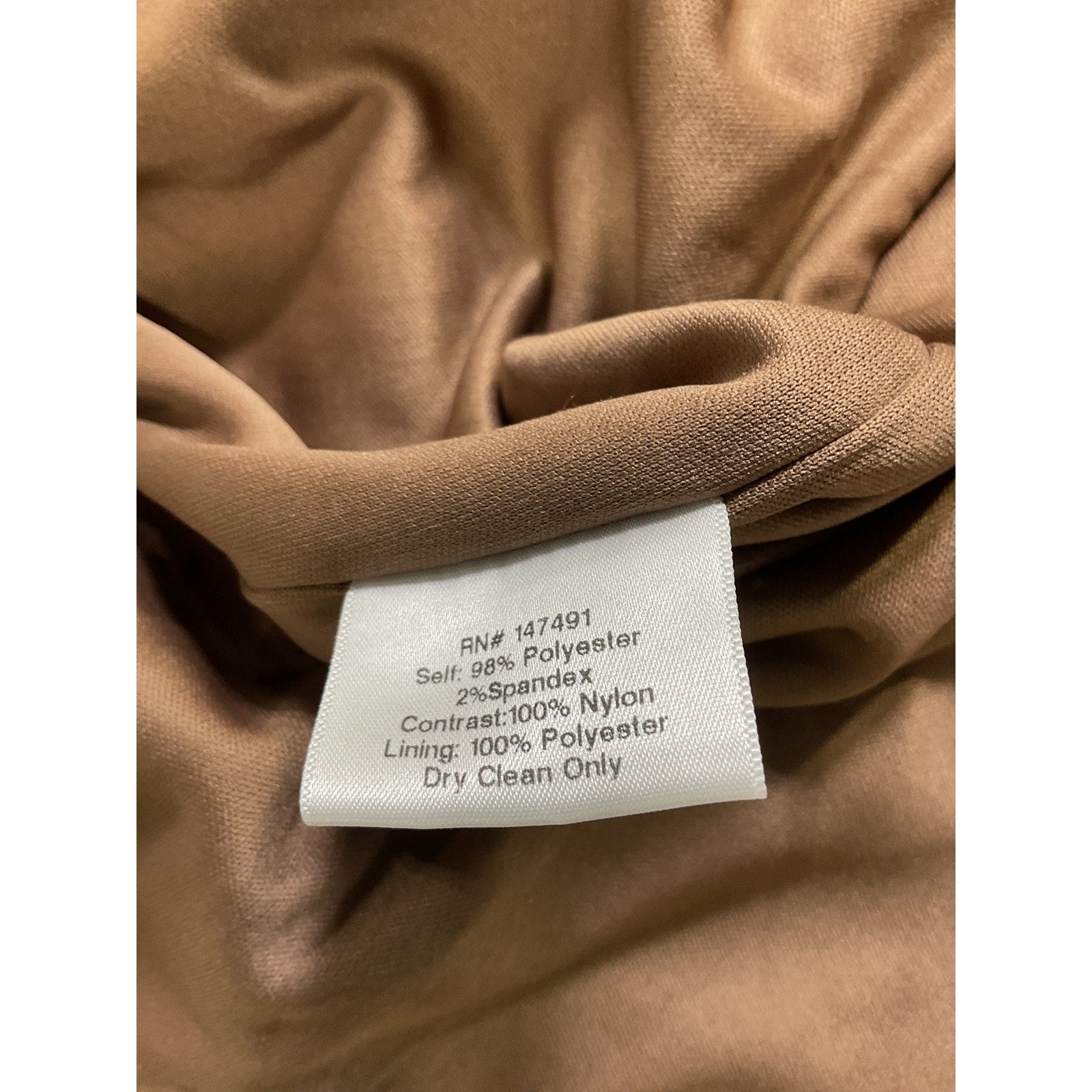 Katie May 'Colette' Brown Crepe Gown Size S - NWT