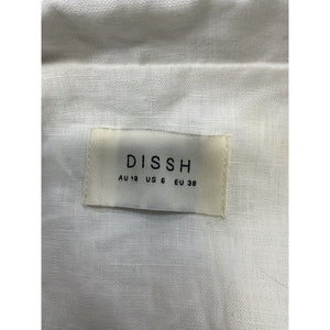 Dissh 'Campbell' White Linen Shirt Size 6