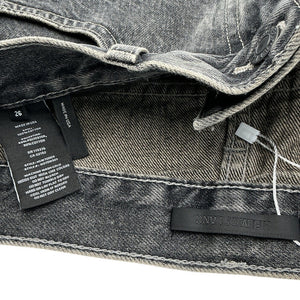 Helmut Lang Carpenter Black Denim Skirt Size 26