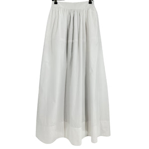 Helsa Crisp White Poplin Maxi Skirt Size S
