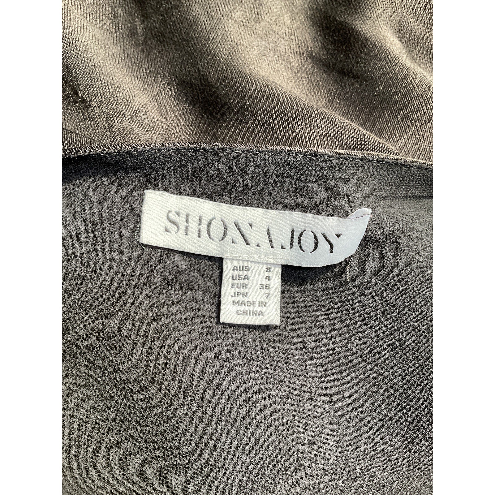 Shona Joy 'Thalia' Black Lenzing Midi Dress Size 4