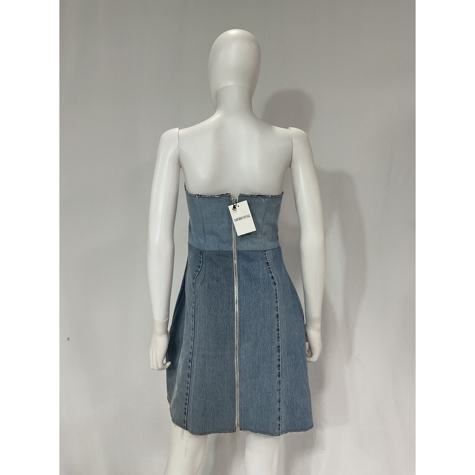 Sami Miro Vintage 'Maximillian' Blue Dress Size L - NWT