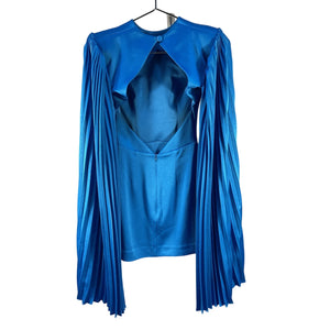 Alex Perry Sleek Blue Jameson Diamond Back Mini Dress Size US 0 / UK 4