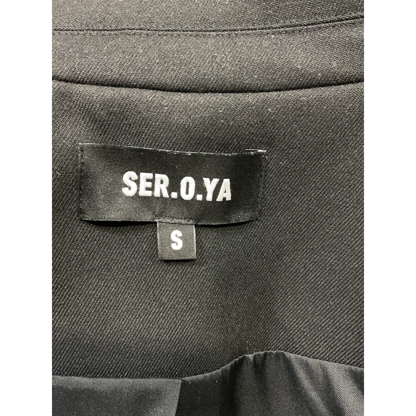 Ser.O.Ya 'Winona' Black Blazer Size S