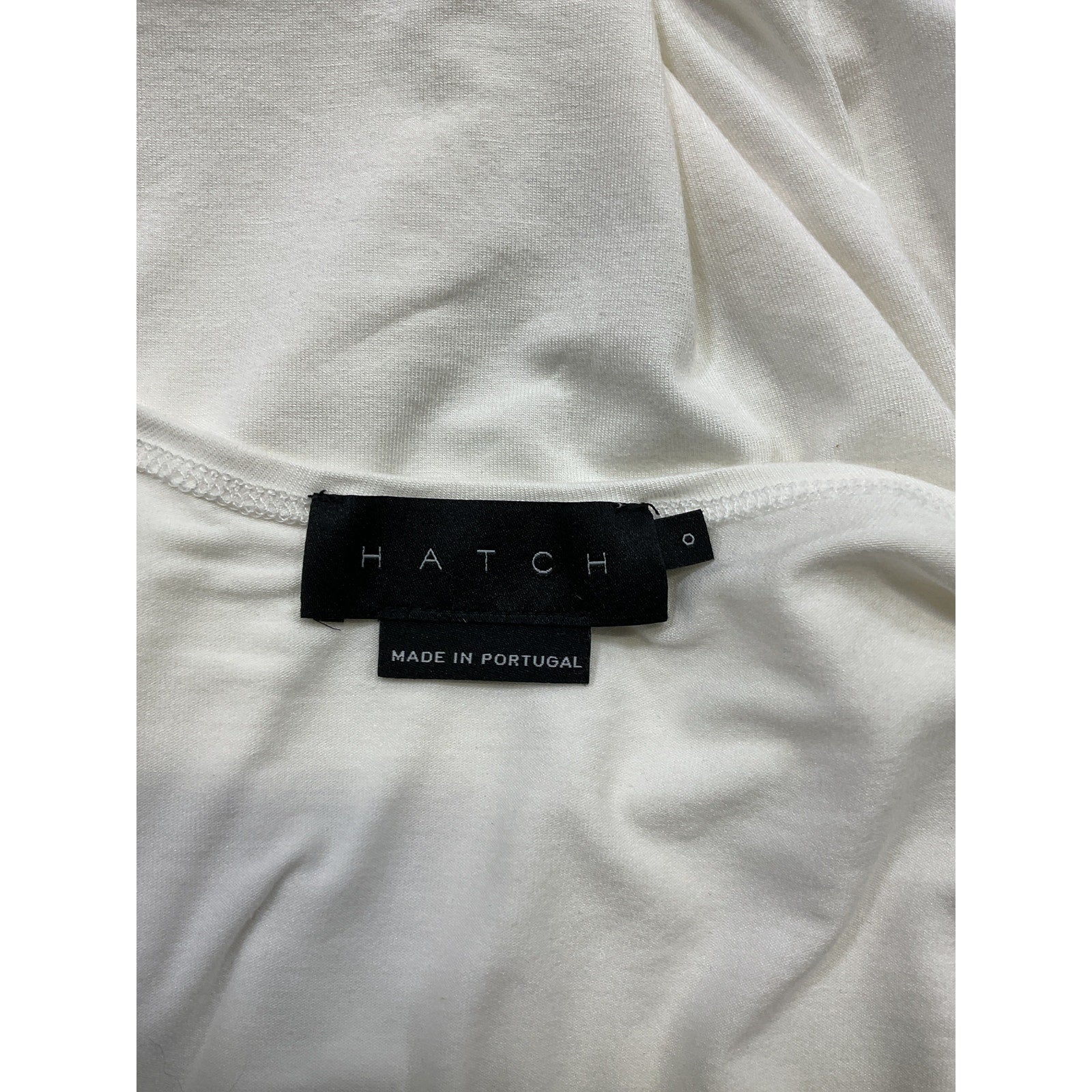 Hatch 'The Perfect Vee' White V Neck Short Sleeve Maternity Top Size 0