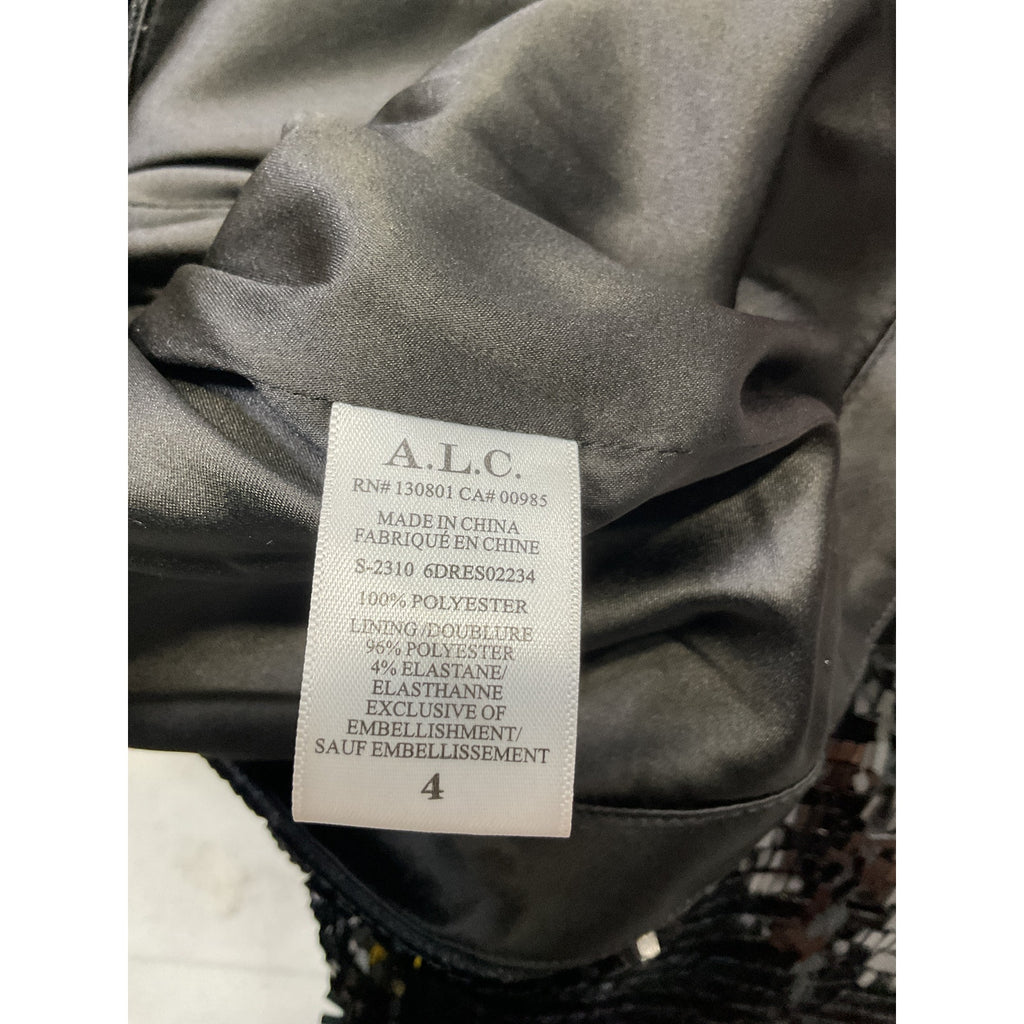 A.L.C. 'Elsie' Black Sequin Embellished Dress Size 4