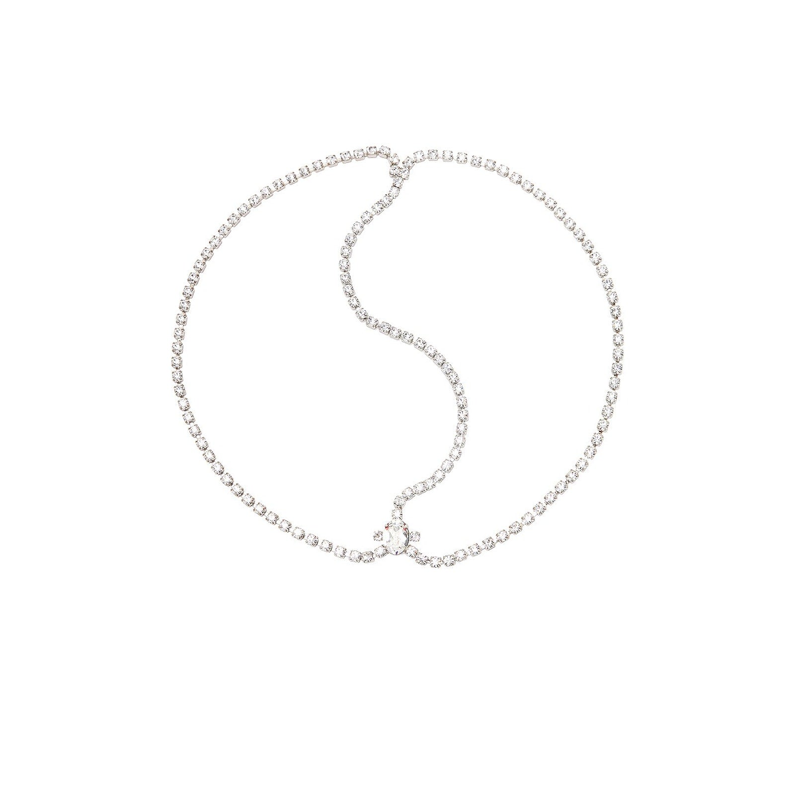 Jennifer Behr 'Alice' Silver Crystal Diadem Size OS