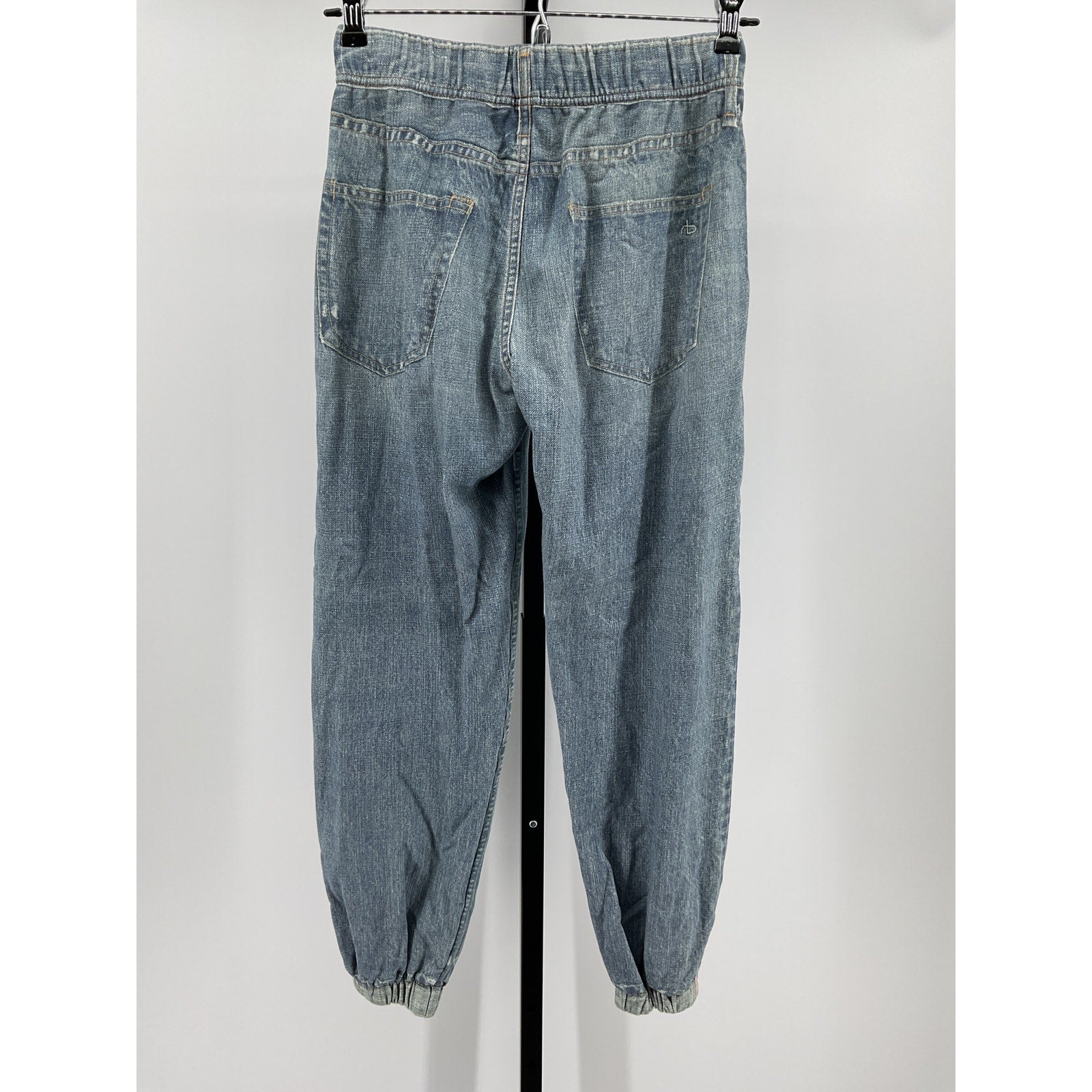Rag & Bone 'Miramar' Blue Cotton Faux Jeans Joggers Size XS