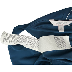 Max Mara Stretch Blue A Line Jersey Dress Size S