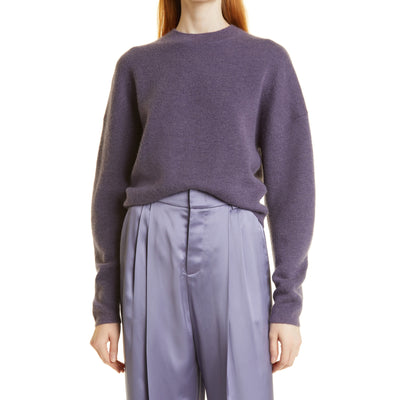 Vince Blouson Sleeve Purple Wool & Alpaca Blend Sweater Size L