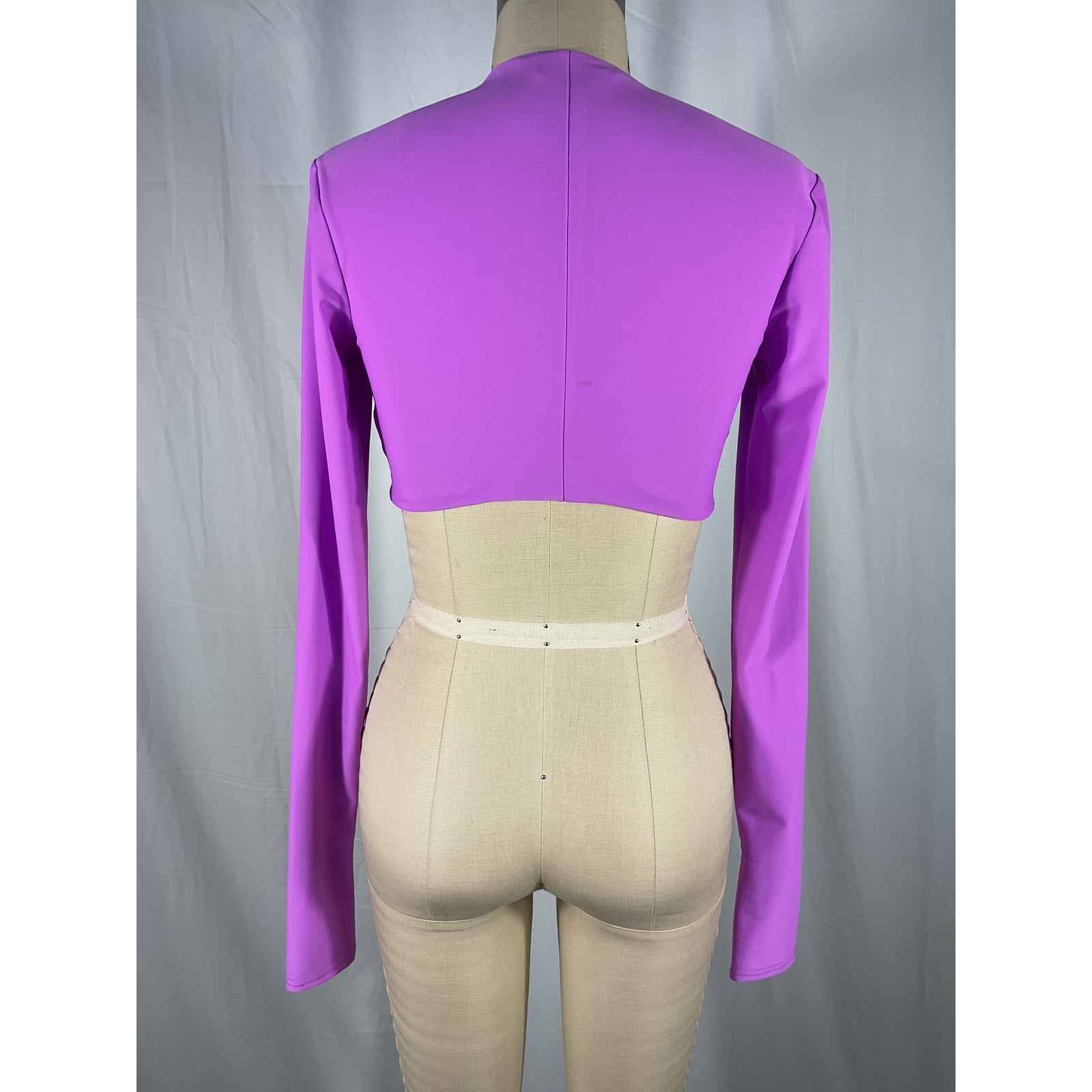 Alex Perry 'Deren' Purple Crop Top Size 4