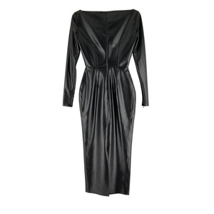 Alex Perry Sleek Black Blade Sweetheart Cup Dress Size US 2/ UK 6