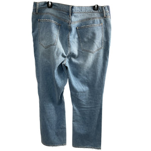 Hatch Classic Light Wash The Crop Maternity Pants Size 34