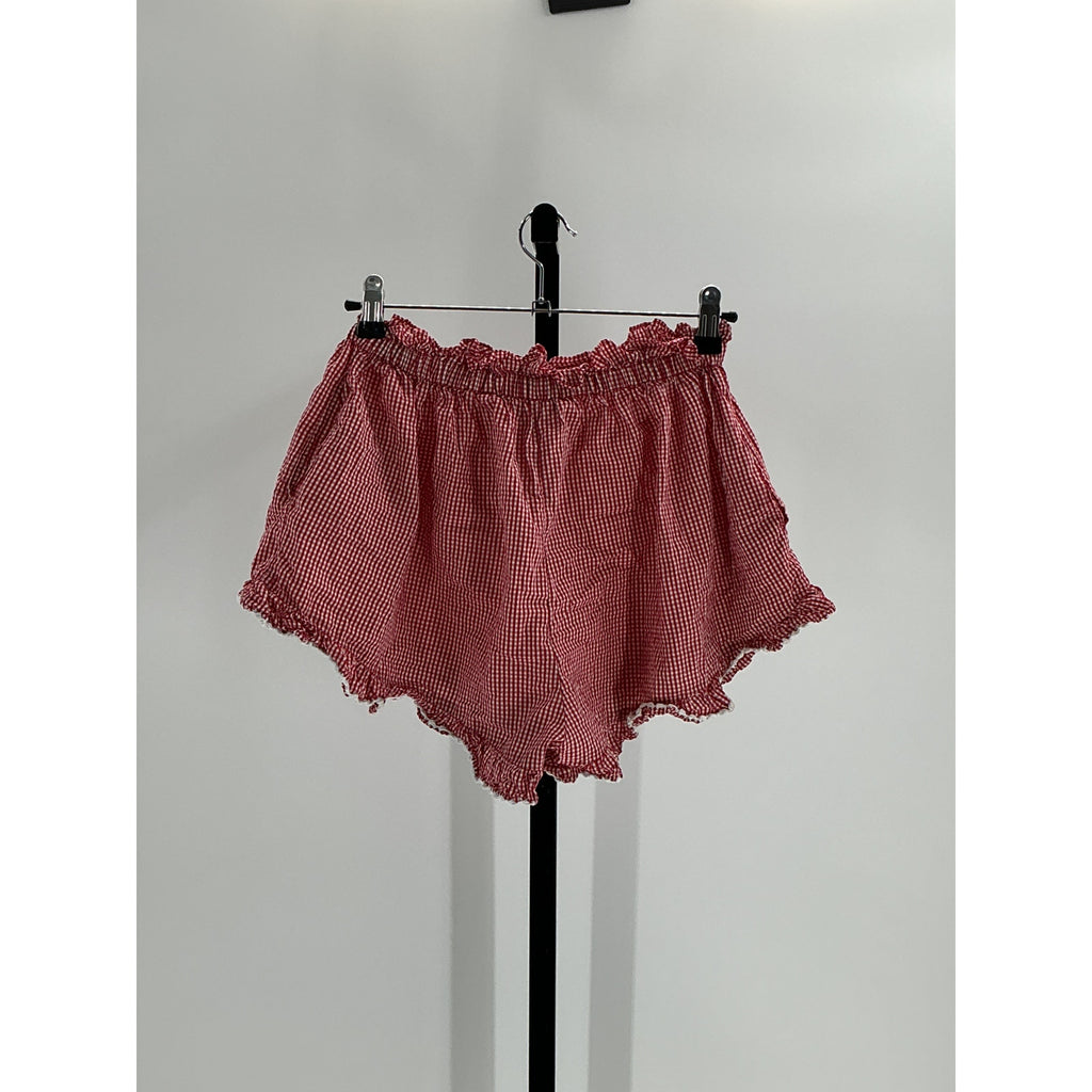D�en 'Luella' Red Cotton Short Size S