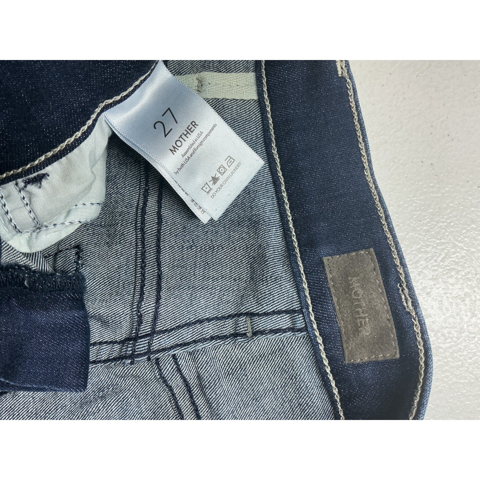 Mother 'The Hustler' Blue Cotton Sidewinder Jean Size 27