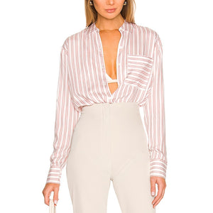 Atm Anthony Thomas Melillo Striped White Boyfriend Shirt Size S