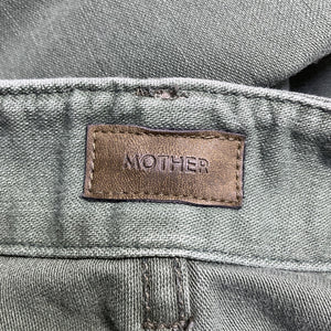 Mother Wide Leg Green Major Sneak Fray Pants Size 26