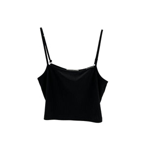Alexanderwang.T Black Cropped Camisole Size S
