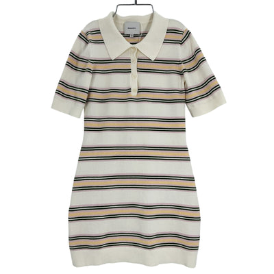 Reformation Striped Multicolor Hadley Polo Sweater Dress Size XS
