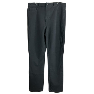 L'Agence Stretch-Jersey High-Rise Straight-Leg Black Dean Denim Jeans Size 32