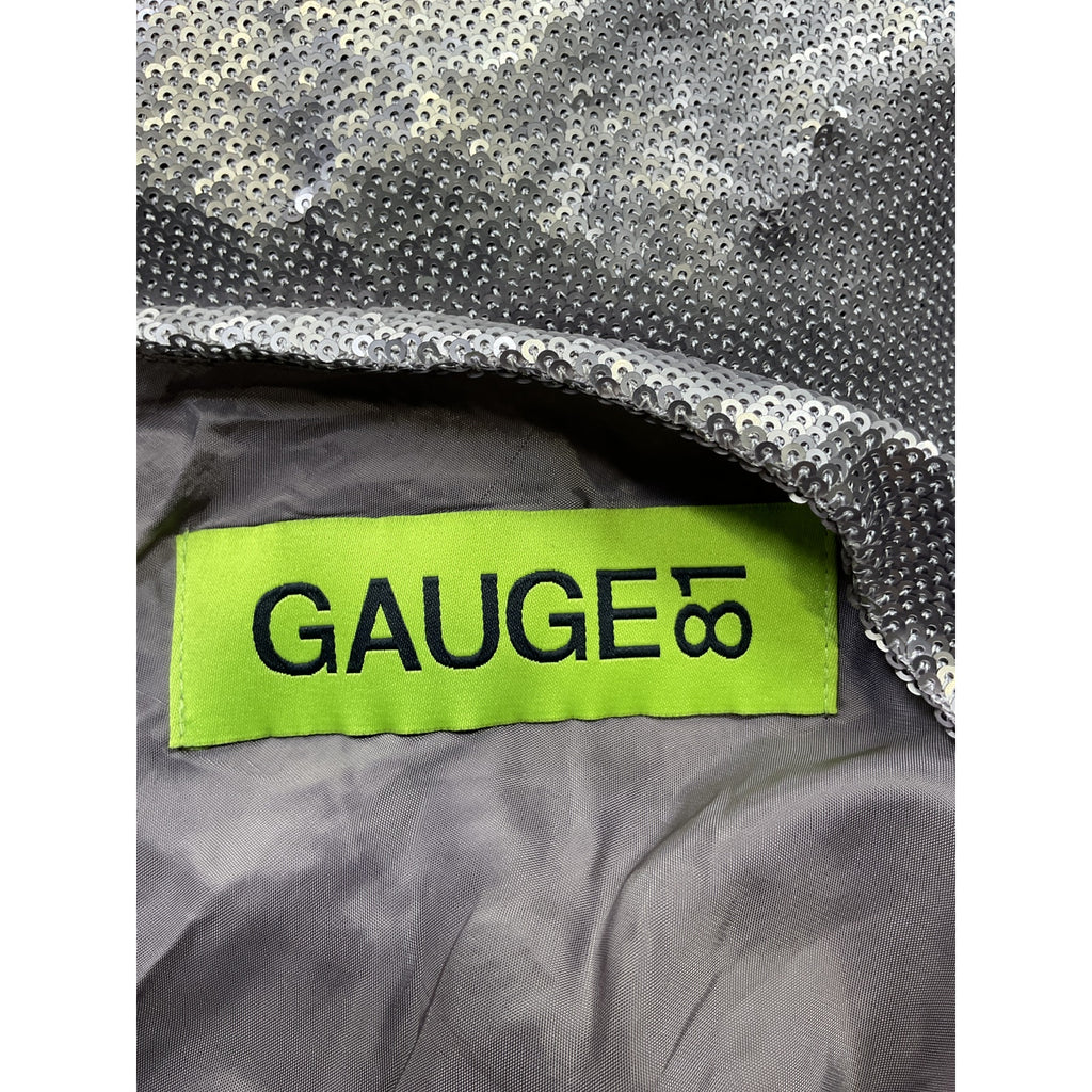 Gauge81 'Nayar' Silver Nylon Dress Size M