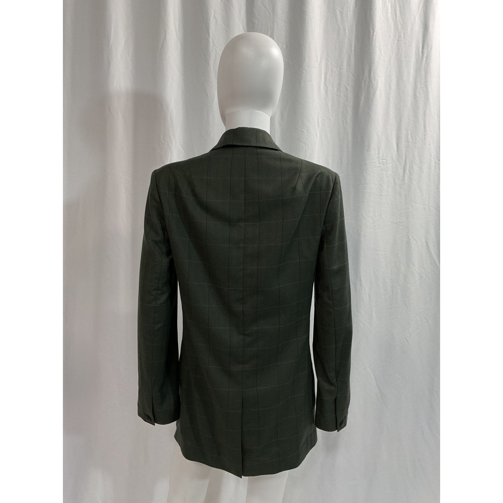 Rag & Bone 'Herringbone' Green Knit Wool Blazer Size 6