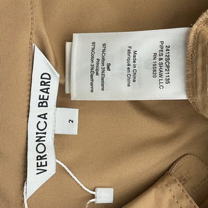 Veronica Beard Utility Tan Saude Shirt Dress Size 2