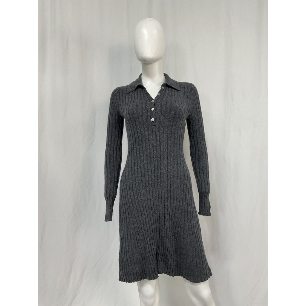Hatch 'The Addie' Grey Wool Polo Sweater Dress Size 1