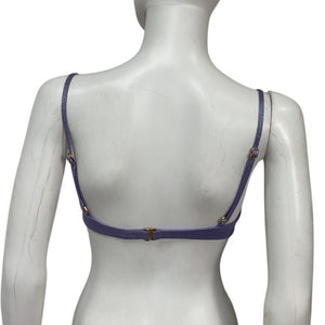 L*Space Shimmery Purple Marley Bikini Top Size S