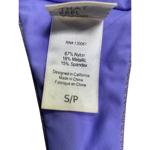 L*Space Shimmery Purple Marley Bikini Top Size S