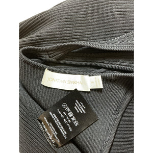 Simkhai Ribbed Black Marte Tank Top Size S