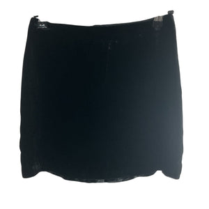 Reformation Velvet Black Veranda Mini Skirt Size 2