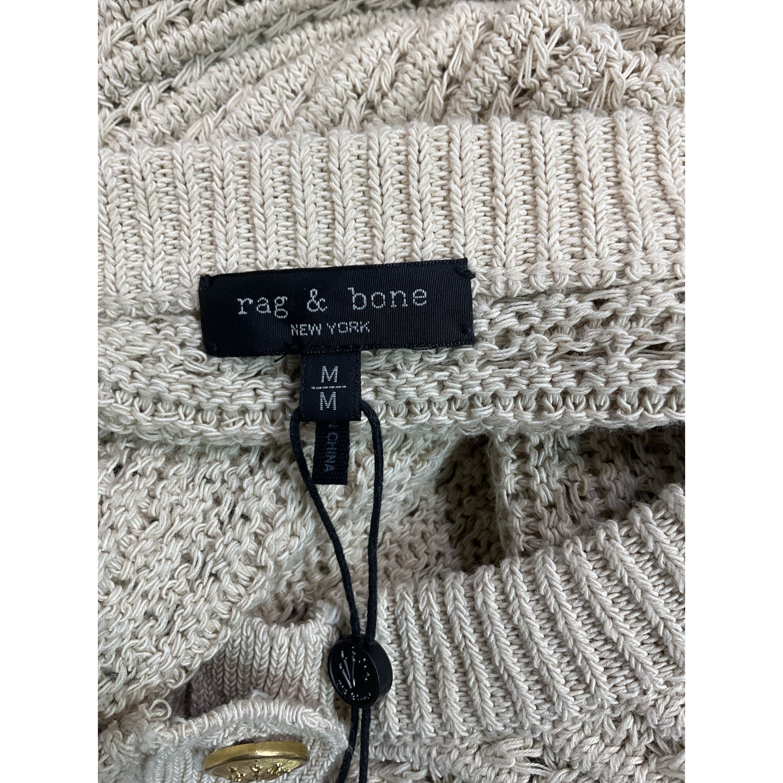 Rag & Bone 'Marlee' White Vest Size M