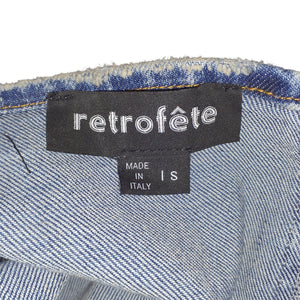 Retrofête Distressed Blue Tati Top Size S