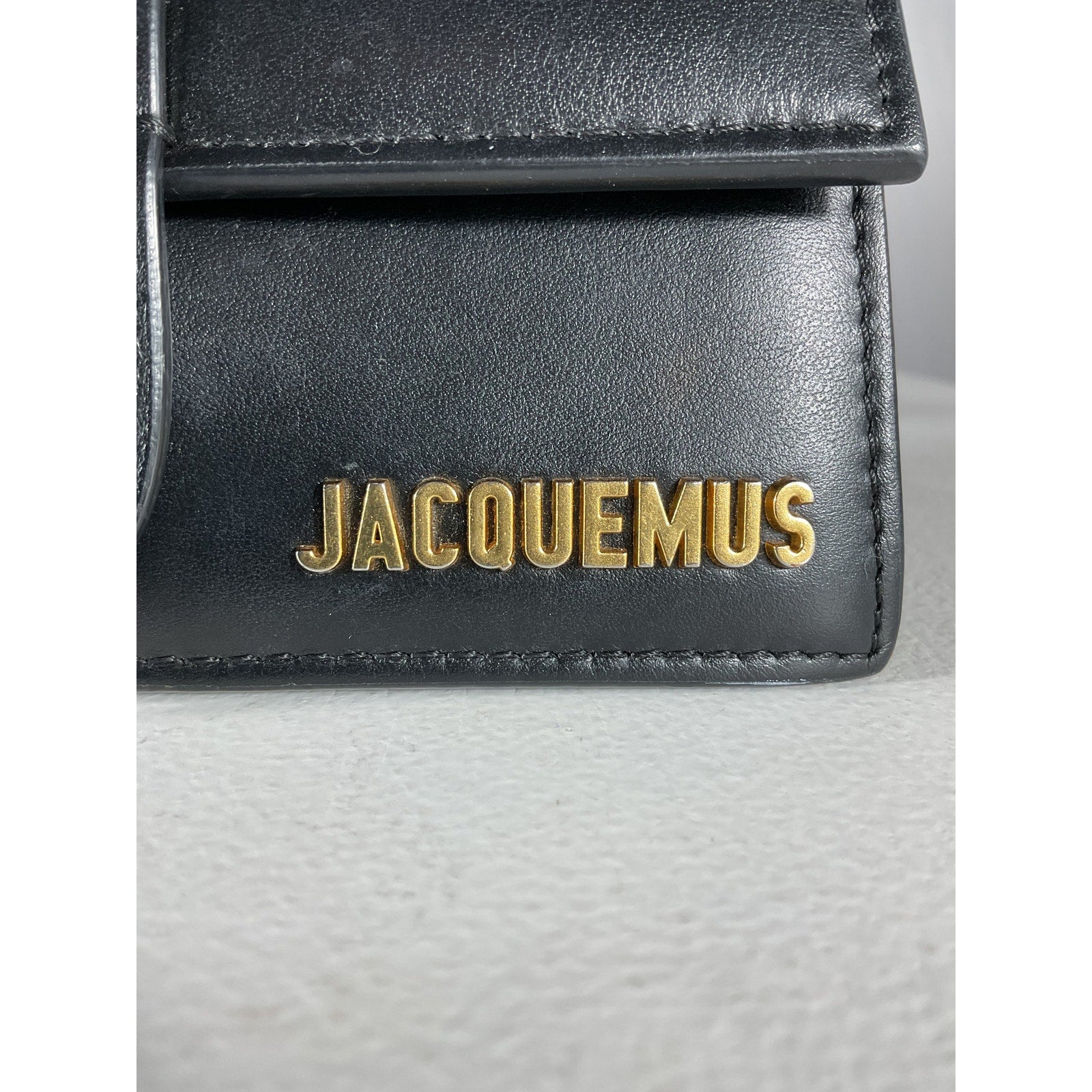 Jacquemus 'Le' Black Leather Bambino Bag
