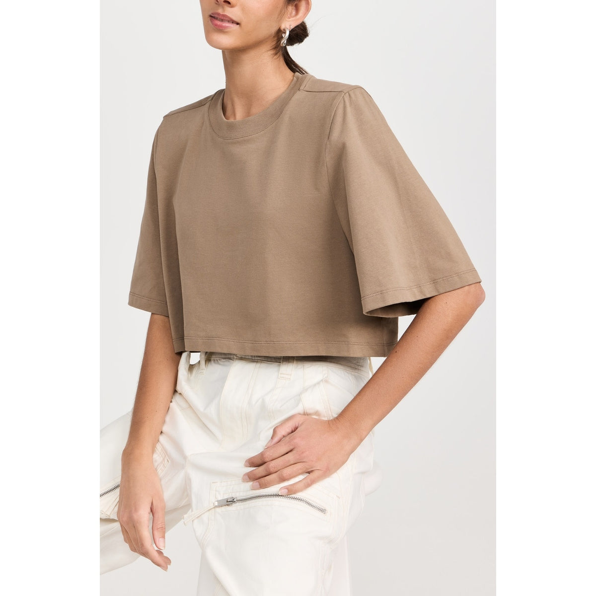 Isabel Marant 'Zaely' Brown Cotton Tee Size XS