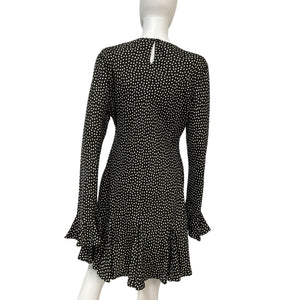 Dôen Polka Dot Black Sansa Dress Size XL