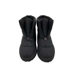 Gia Borghini Black Rubber Short Puffy Boots Size 7