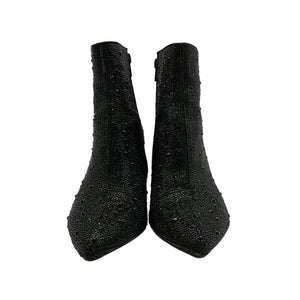 Betsey Johnson Embellished Black Kyla Ankle Boots Size 7 M