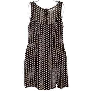 Reformation Geometric Brown Noha Dress Size 6