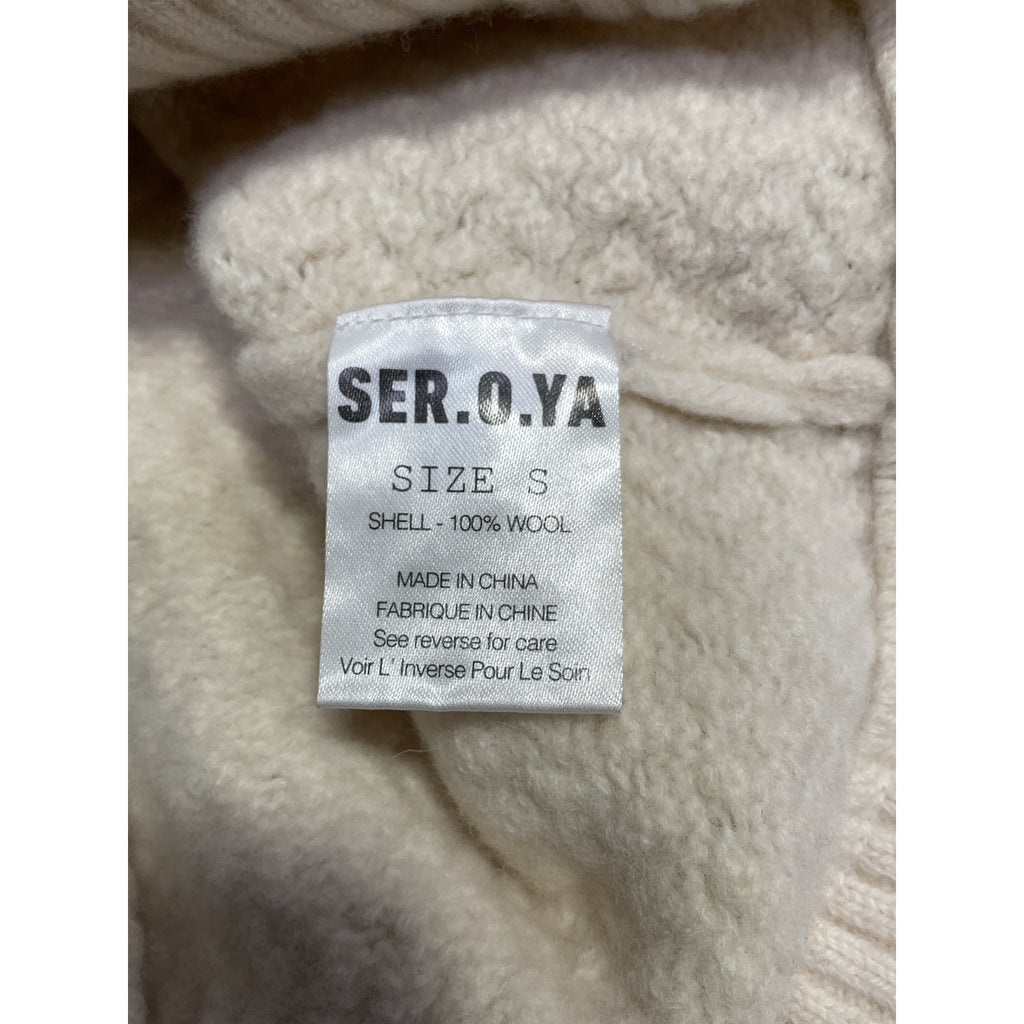 Ser.O.Ya 'Forrest' Cream Wool Sweater Size S