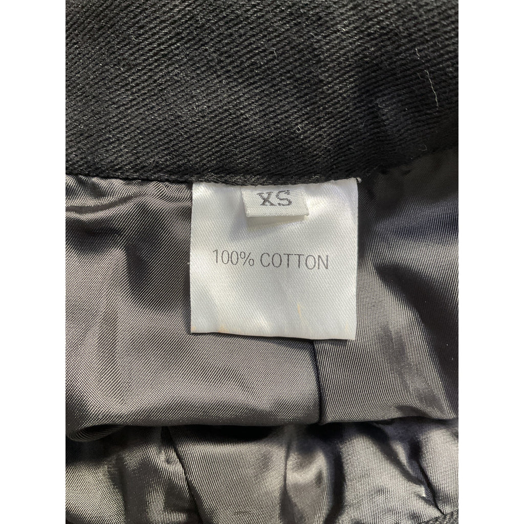 The Frankie Shop 'Audrey' Black Pleated Cotton-Twill Mini Skirt Size XS